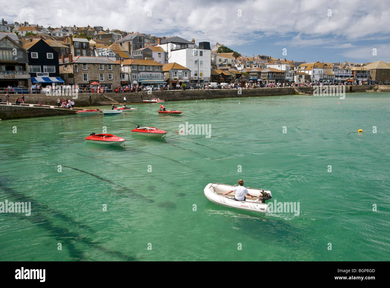 St Ives con la marea in estate Foto Stock