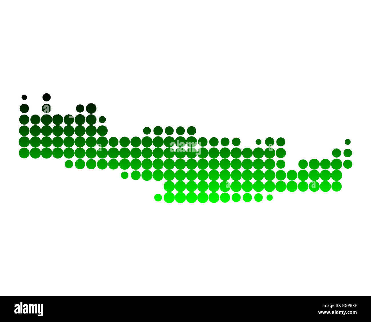 Mappa di Creta Foto Stock