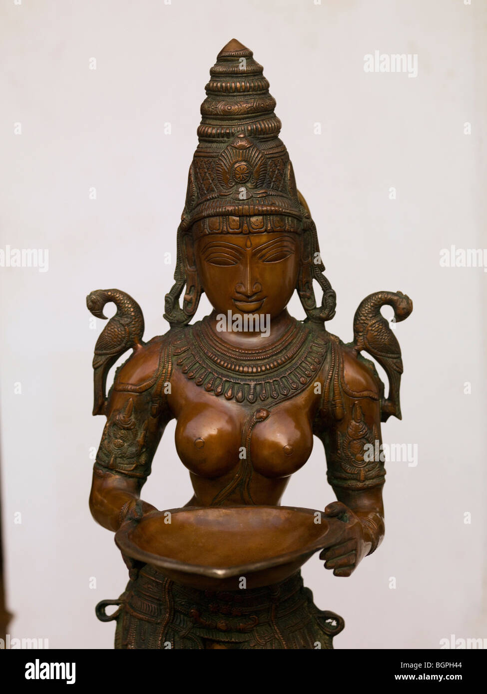La scultura, Jewtown, Cochin, Kerala, India Foto Stock