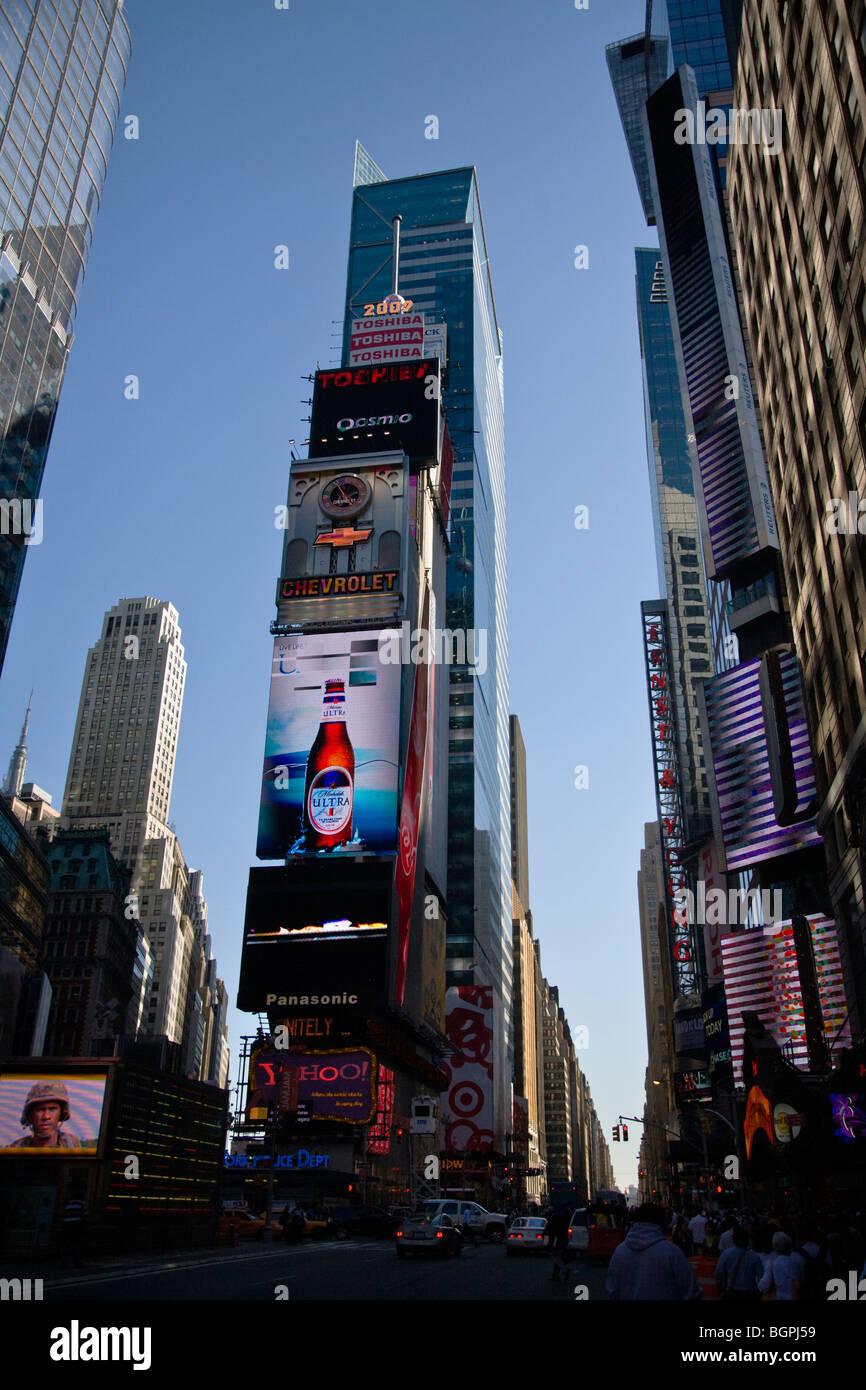 Birra MICHELOB ANNUNCIO SU BROADWAY - NEW YORK NEW YORK Foto Stock