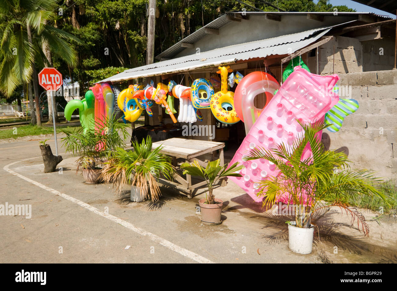 Panama Bocas del Toro Shop Foto Stock