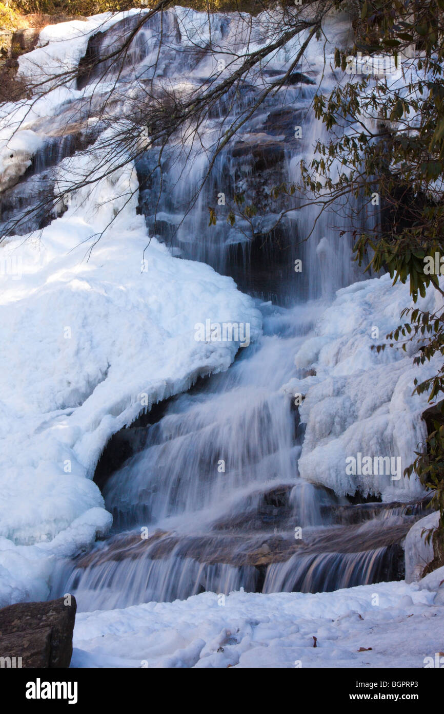 Glen Cade vicino a Highlands, North Carolina, in gennaio Foto Stock