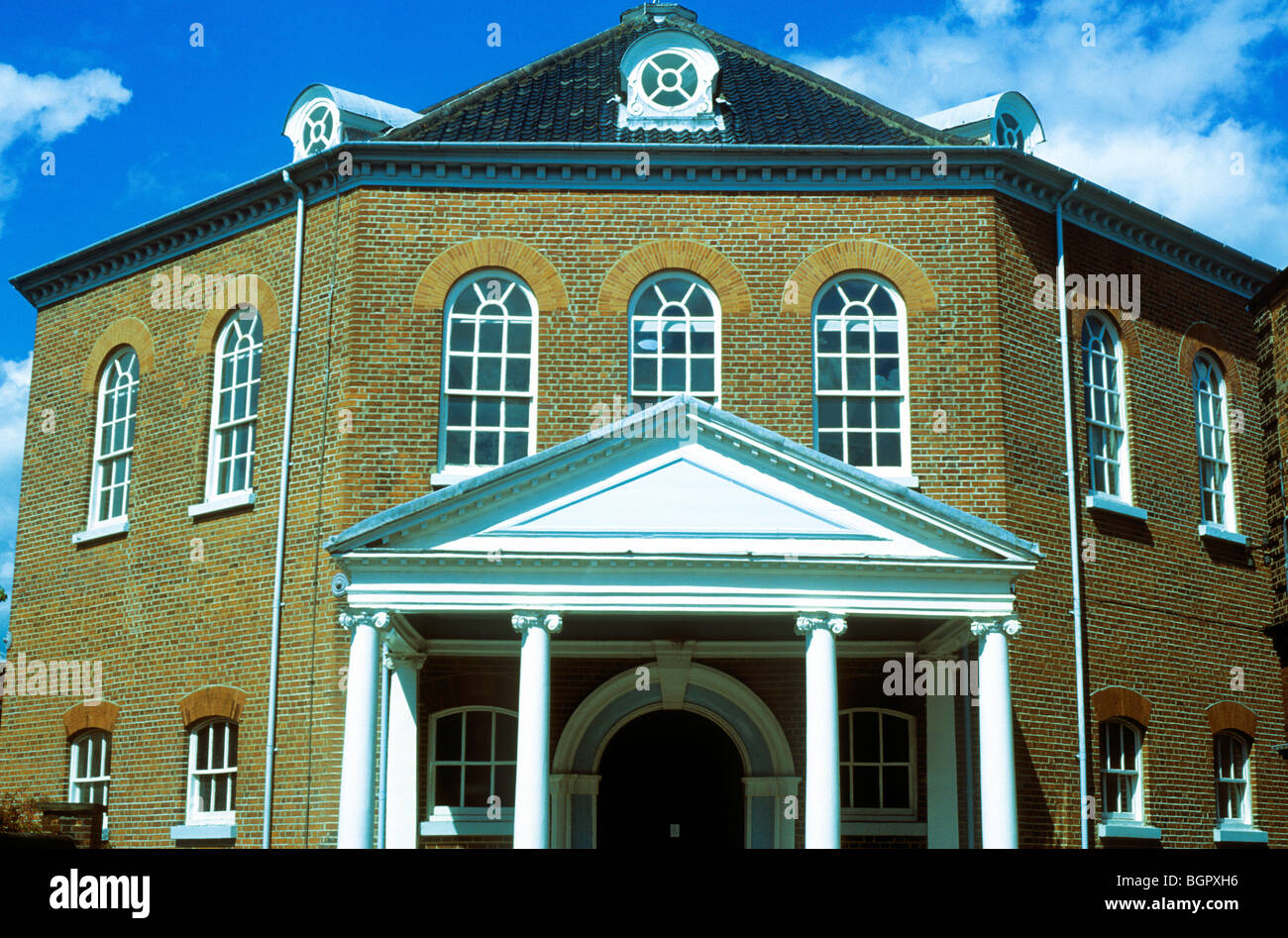 Norwich, ottagonale cappella presbiteriana 1754 inglese non chiese comformist East Anglia England Regno Unito architettura settecentesca Foto Stock