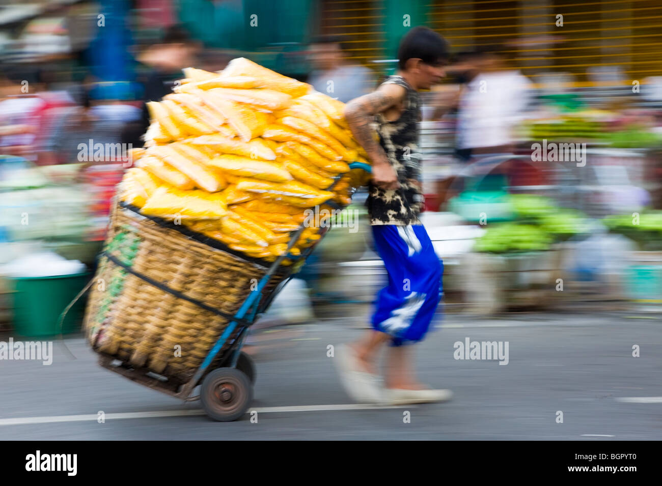 Il mercato dei fiori, Bangkok, Thailandia Foto Stock