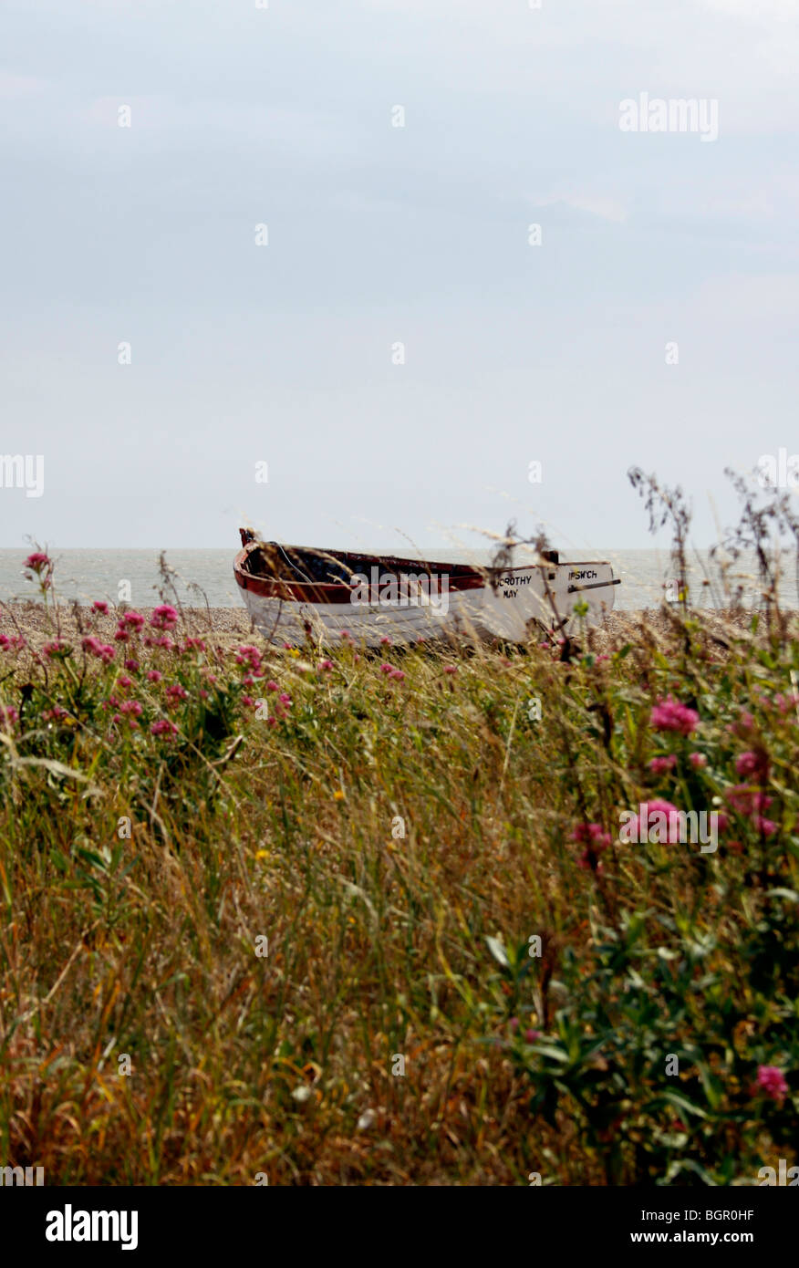 NOSTALGICA SPIAGGIA DI ALDEBURGH. SUFFOLK 2009 Foto Stock