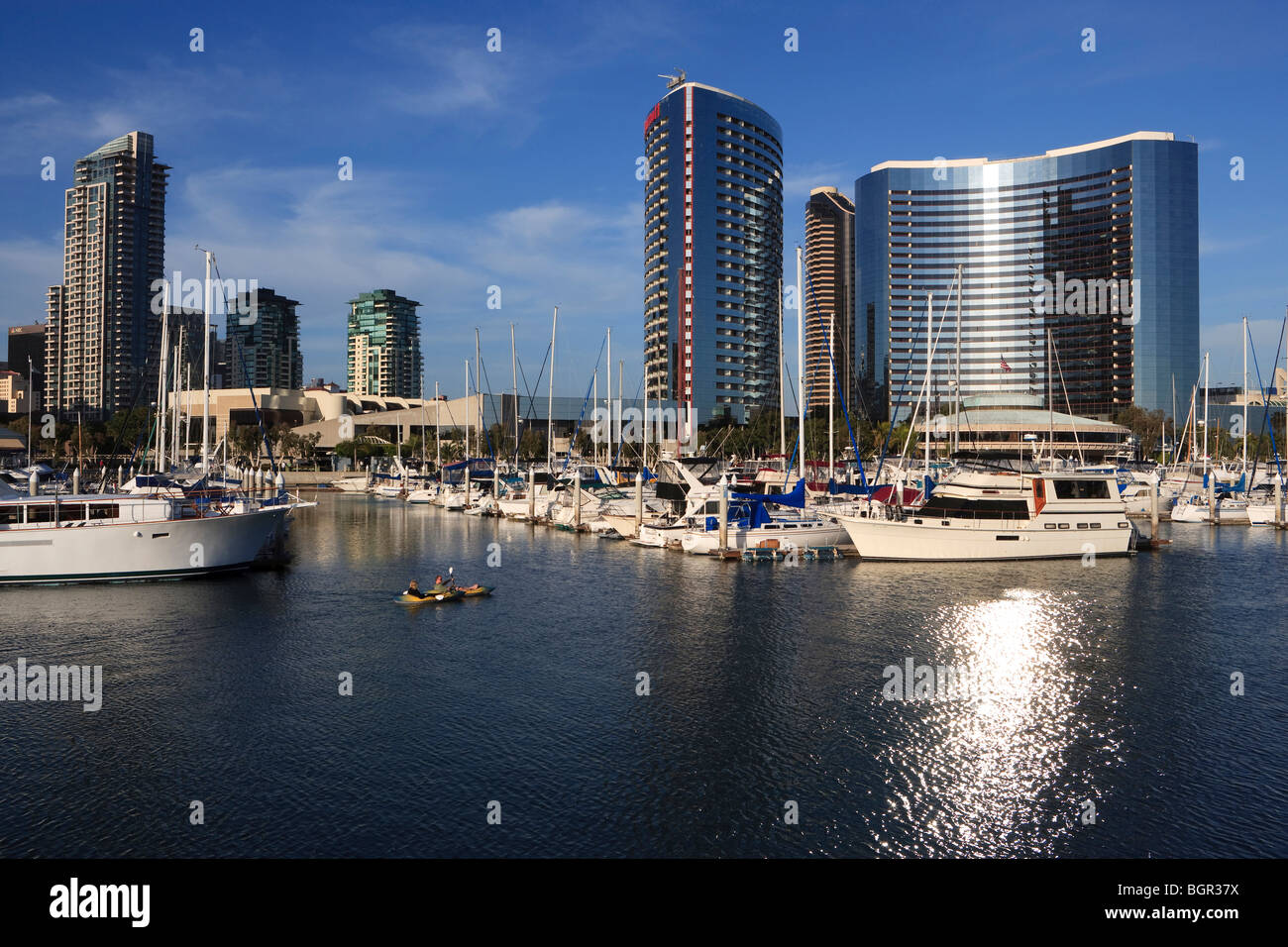 San Diego porto vicino al Seaport Village, Baia di San Diego, California, Stati Uniti d'America Foto Stock