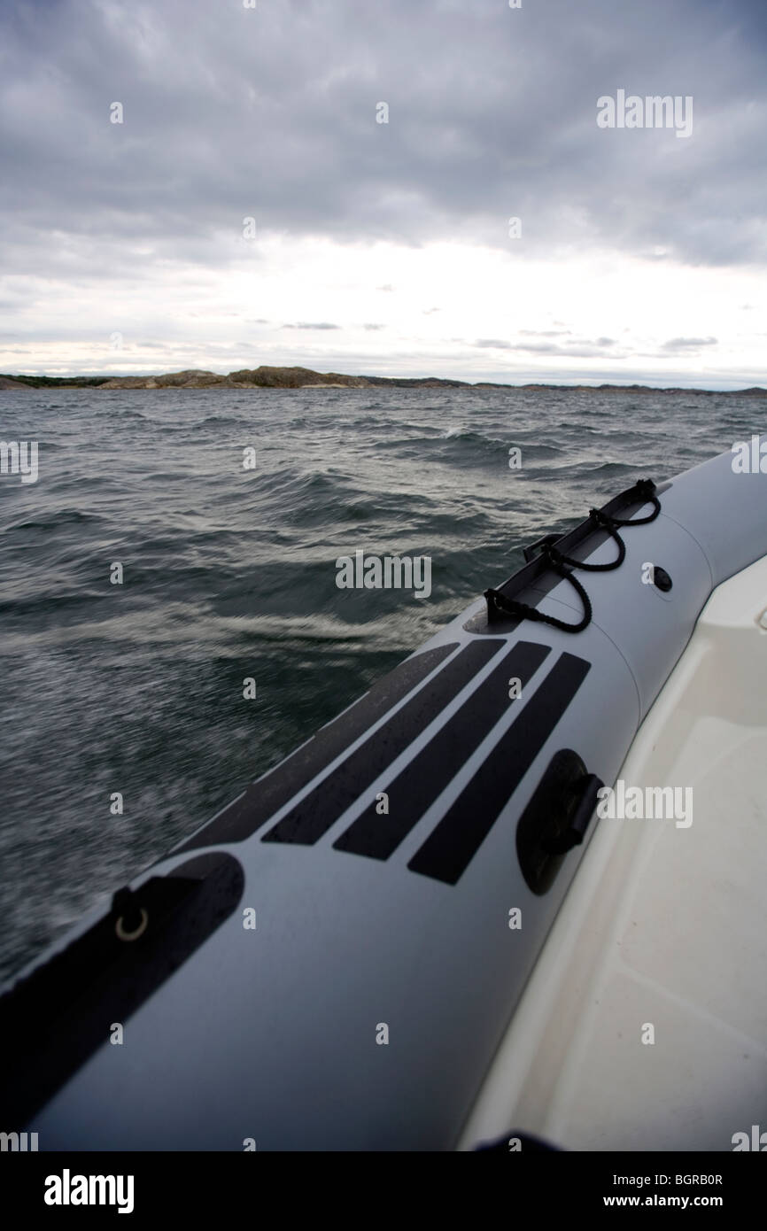 Una barca della nervatura. Foto Stock
