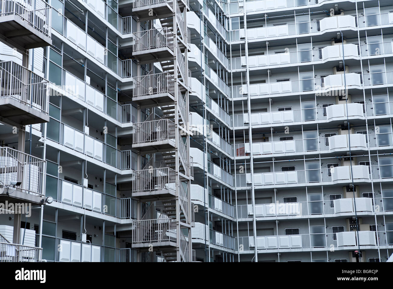 Casa con gallerie esterni, Giappone. Foto Stock