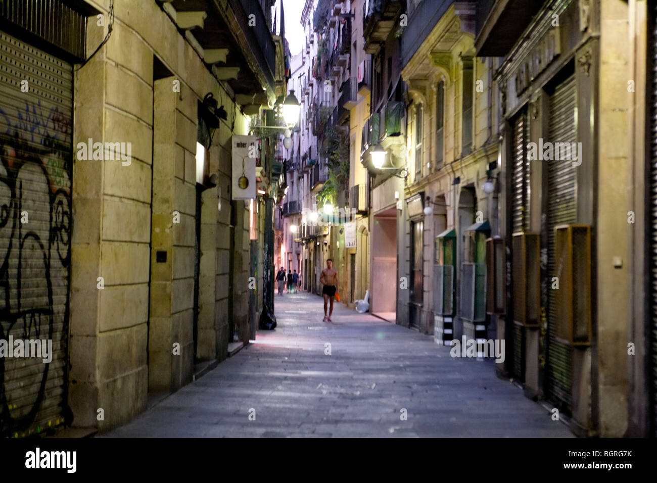 Barcellona - Il Quartiere Gotico (Barri Gotic) Foto Stock