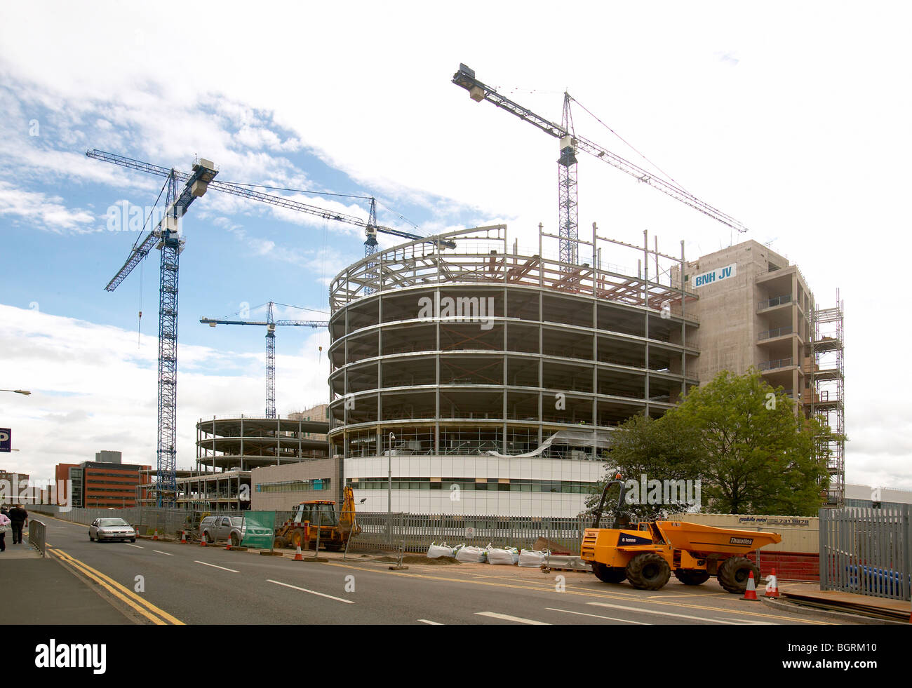 Edificio del Queen Elizabeth Hospital Birmingham REGNO UNITO Foto Stock