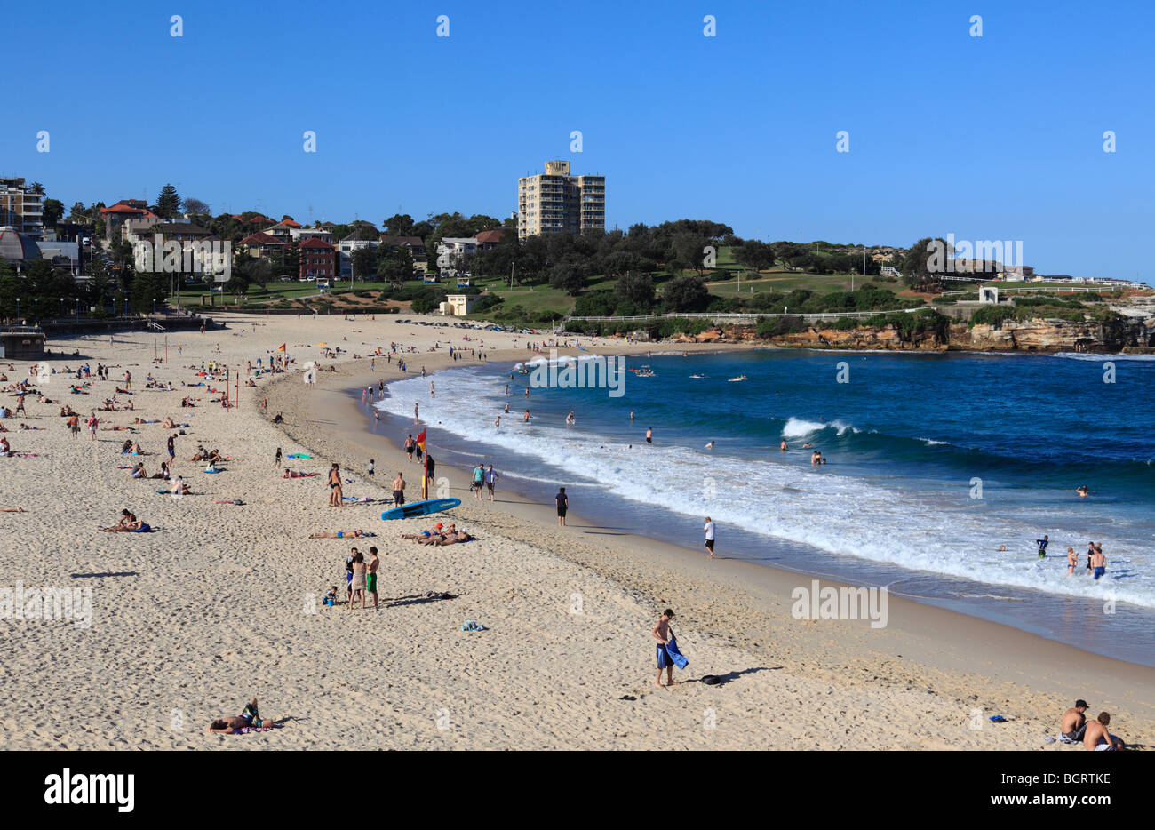 Coogee Beach a sud di Bondi a Sydney in Australia Foto Stock