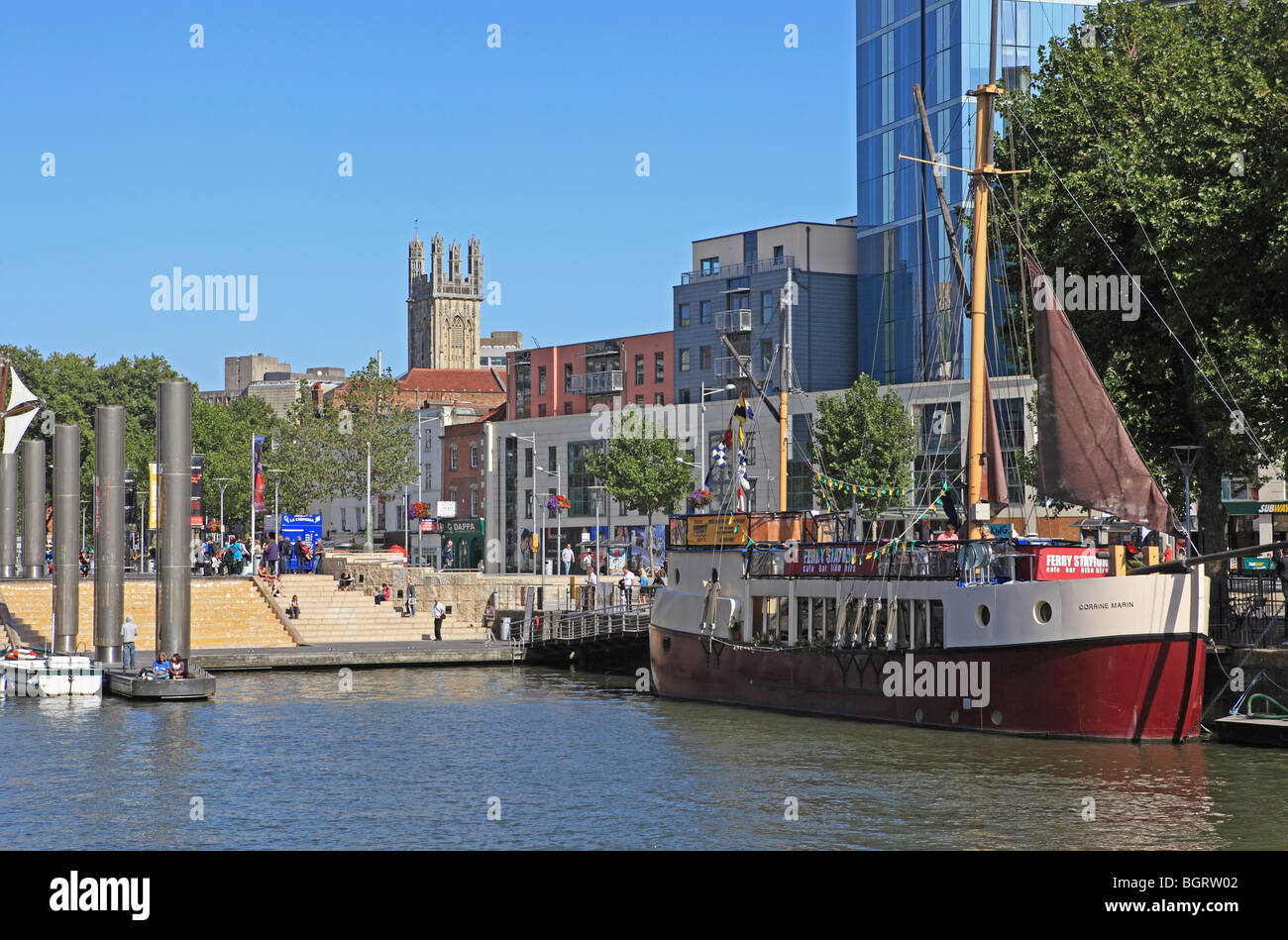 Bristol, Broad Quay Foto Stock