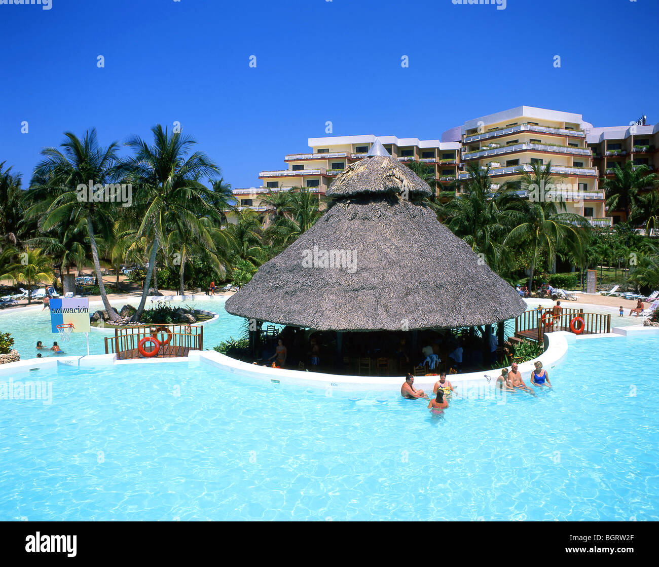 Hotel piscina, Hotel Melia Varadero Varadero,, Matanzas, Repubblica di Cuba Foto Stock