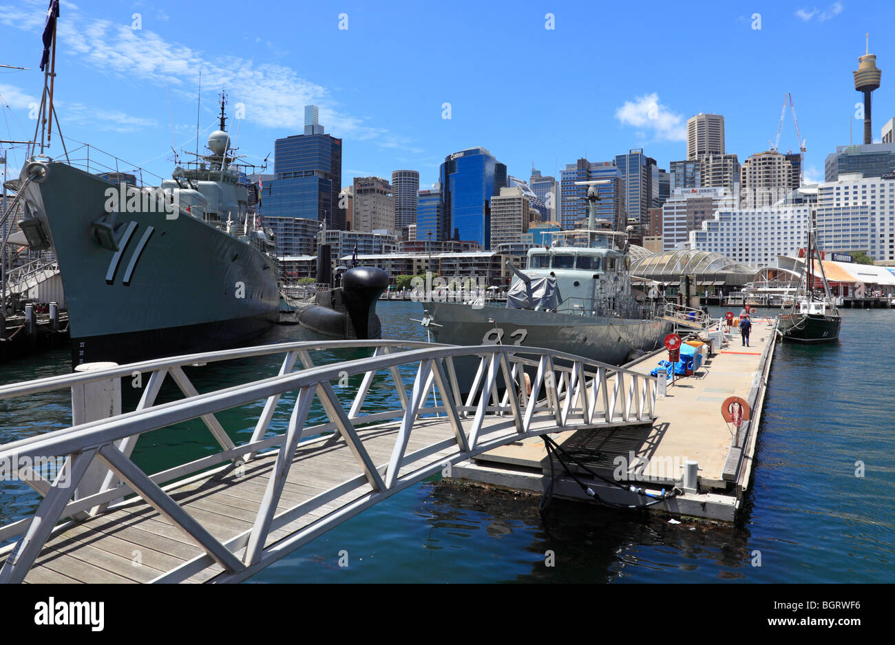 La Sydney Maritime Museum vicino al Darling Harbour. Foto Stock