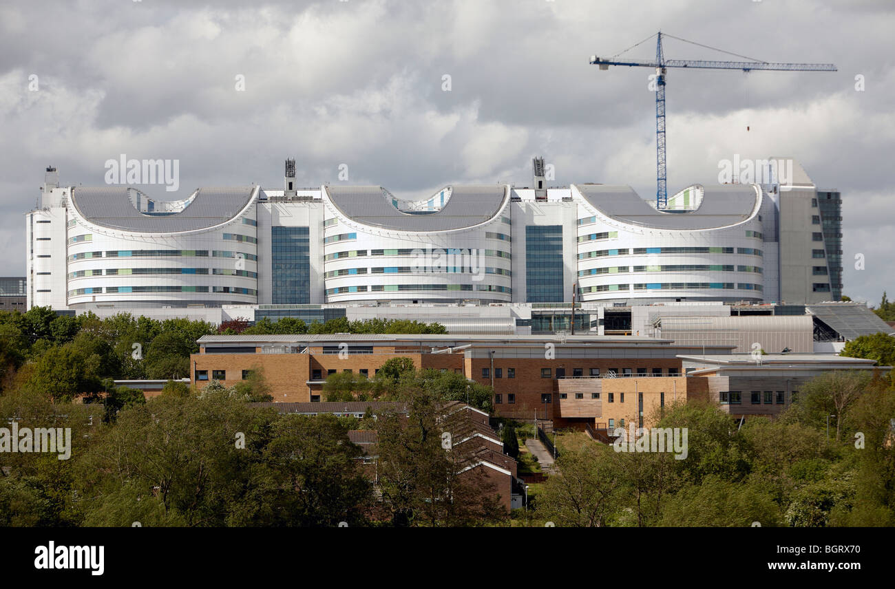 Edificio del Queen Elizabeth Hospital di Birmingham, Birmingham primo nuovo ospedale in 70 anni. Foto Stock