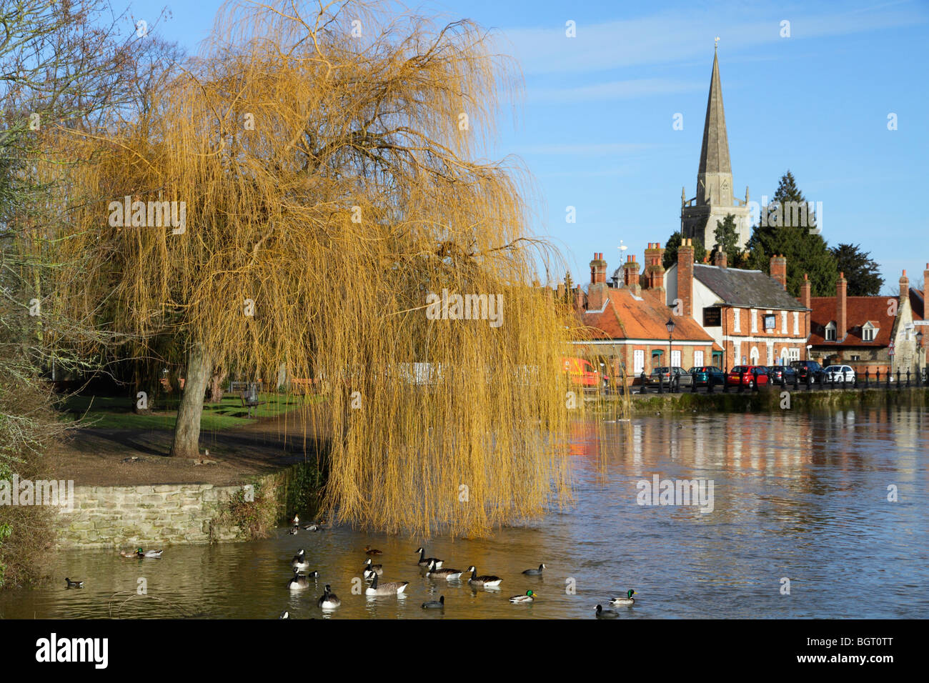 Abingdon sul Tamigi a metà inverno 4 Foto Stock