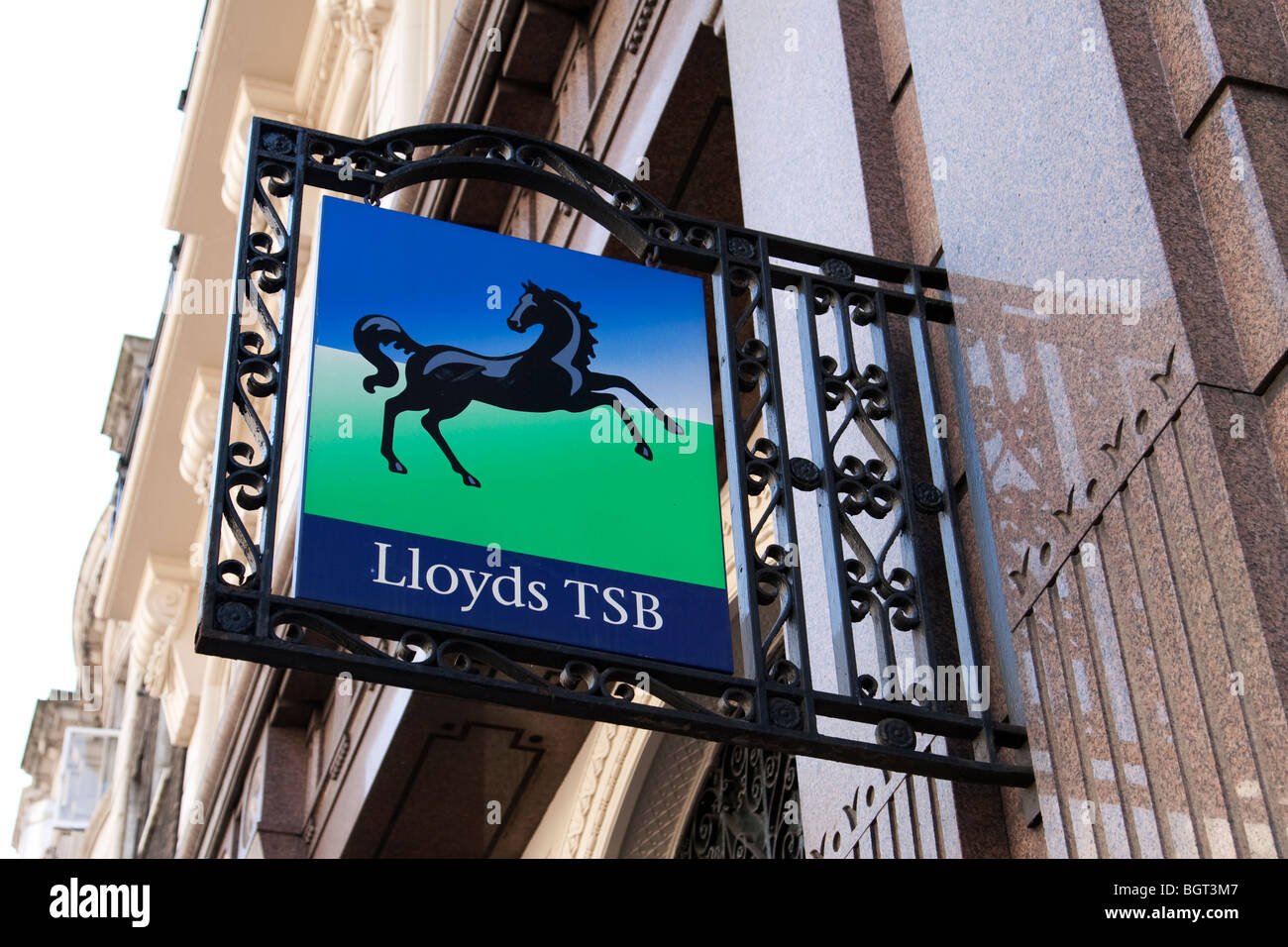 Lloyds TSB Bank segno sullo Strand, Londra Foto Stock