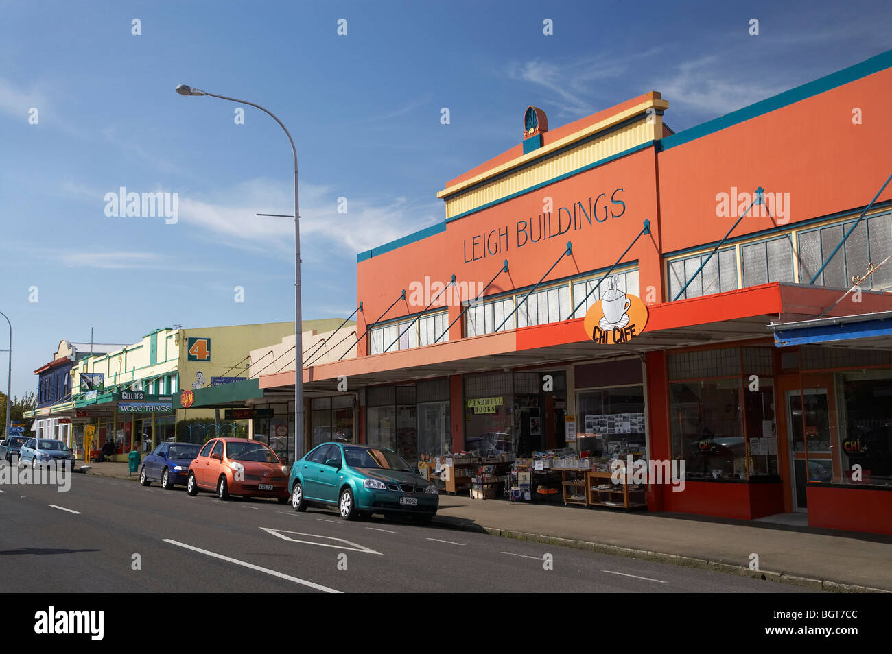 Main Street, Sir Alfred Hitchcock, Tararua District, Wairarapa, Isola del nord, Nuova Zelanda Foto Stock