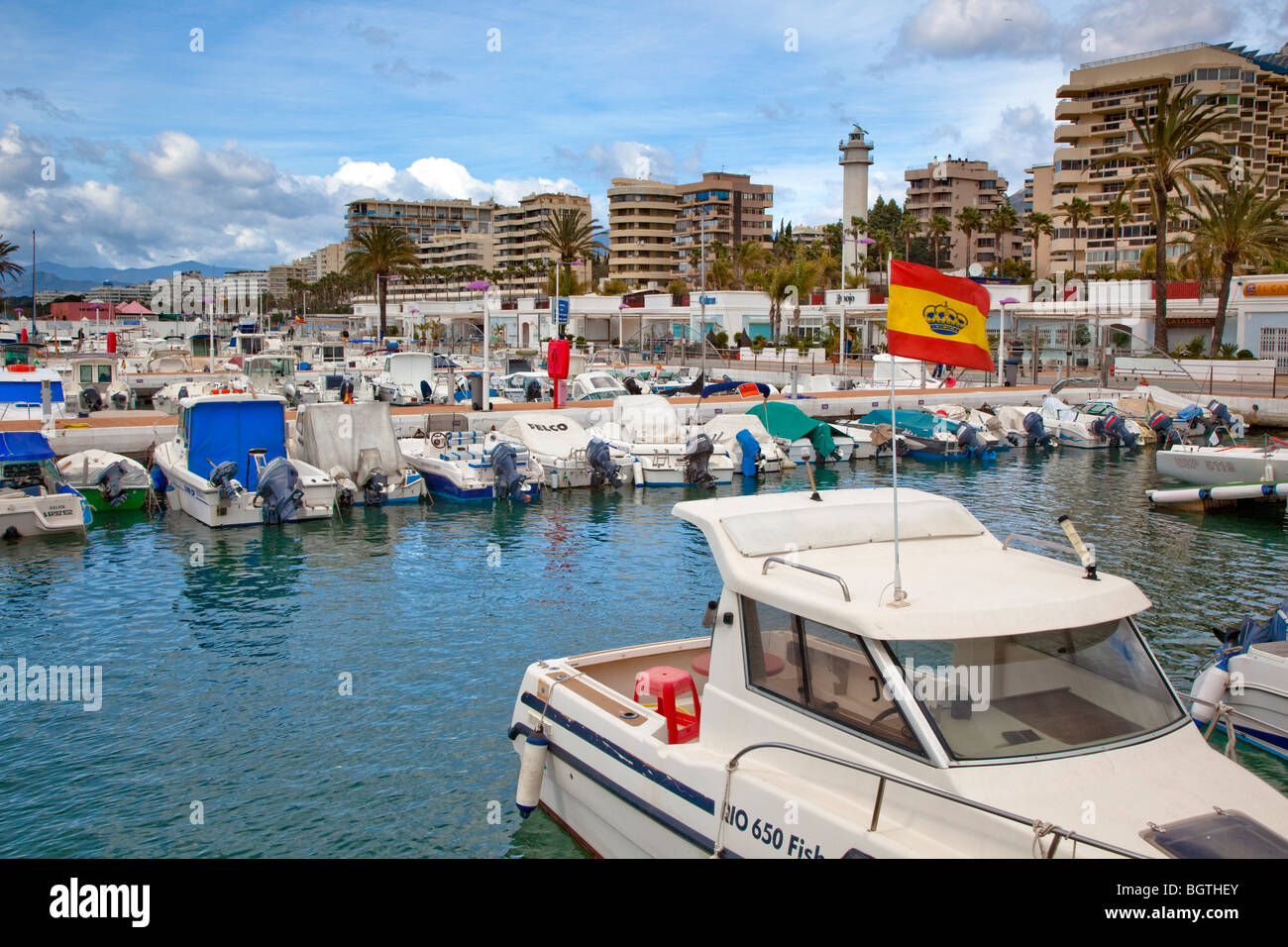 La Marina Marbella Costa del Sol, Spagna Foto Stock