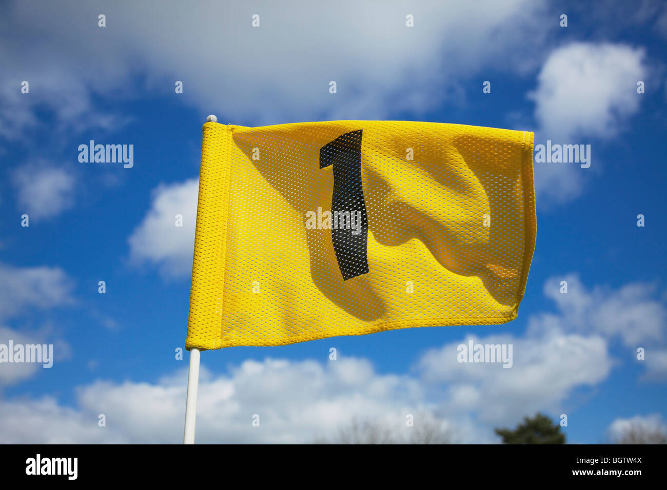 Bandiera numero una Foto Stock