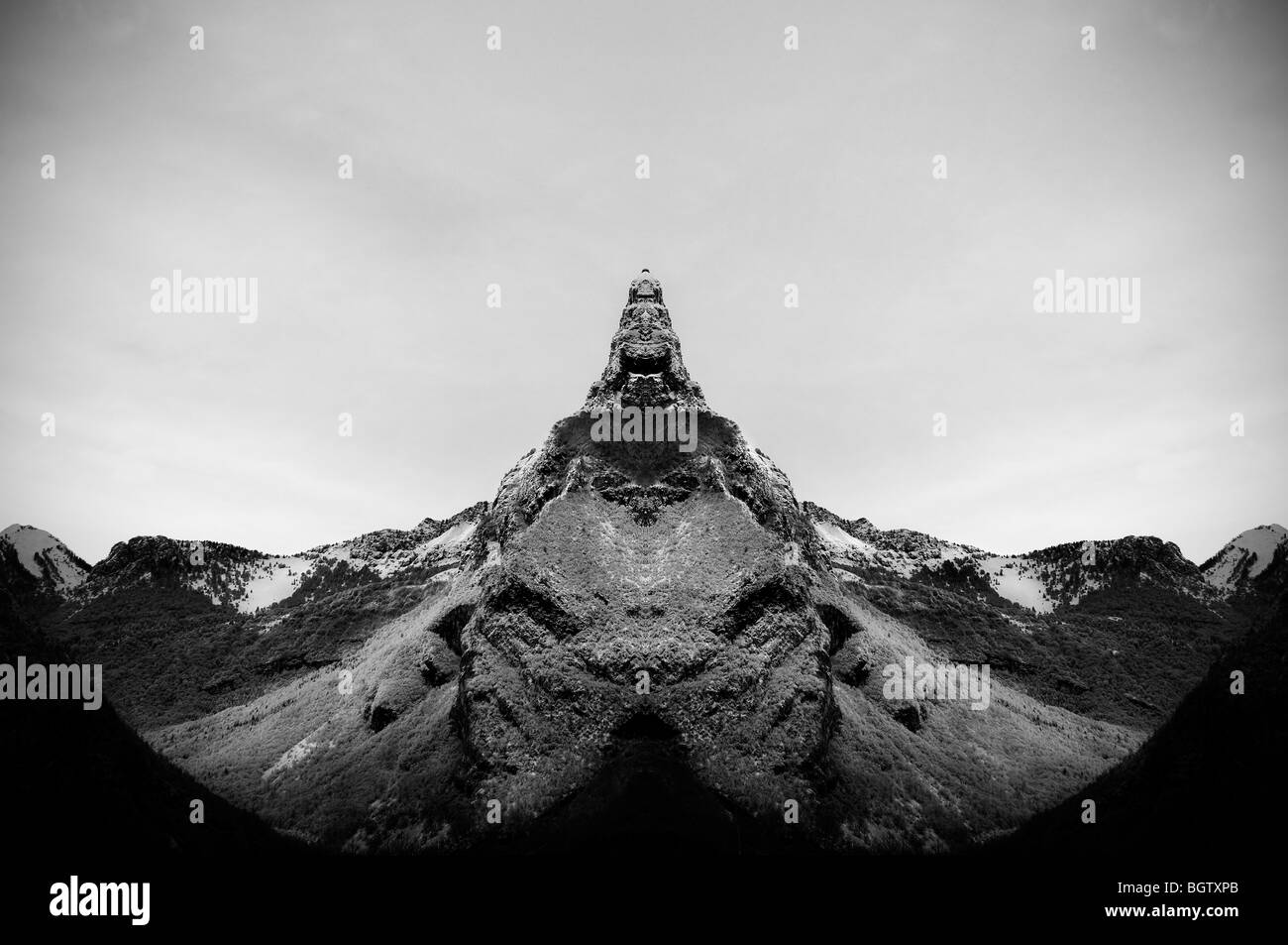 Minacciando mountain Foto Stock