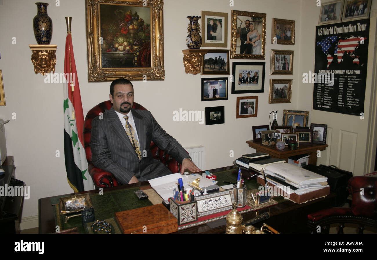 Latif Yahia, ex ufficiale iracheno, ha detto di essere il doppio del figlio maggiore di Saddam Hussein Uday Hussein, Daingean, Co. Offaly, Irlanda Foto Stock