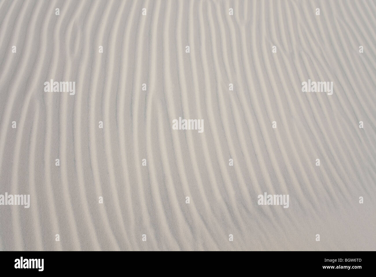 Onde di sabbia - formato da acqua e vento Foto Stock