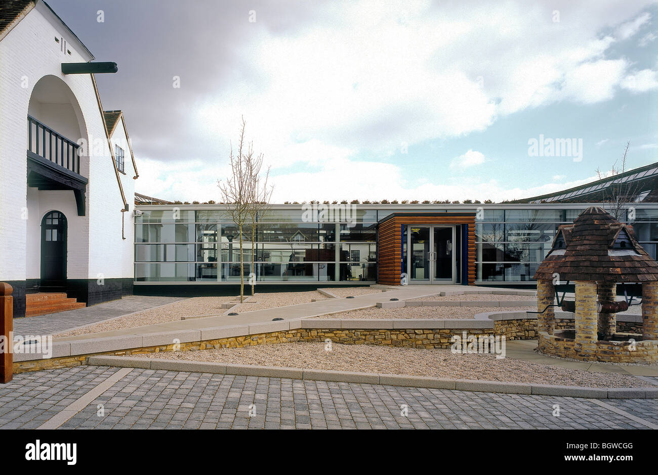 RES [Sistemi di energia rinnovabile] Sede e centro visitatori, Kings Langley, Regno Unito, STUDIO E architetti Foto Stock