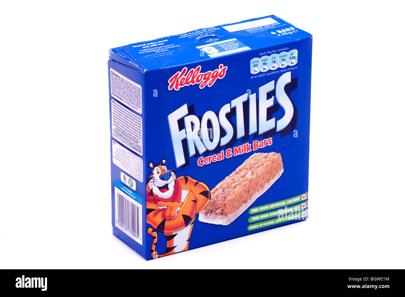Kelloggs Frosties cereali barre di latte Foto Stock