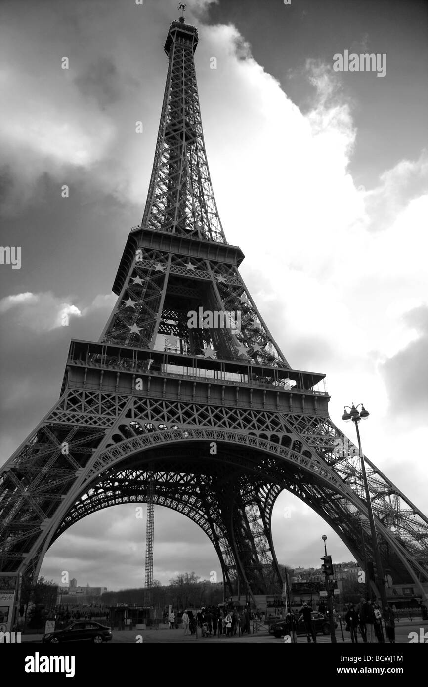 La Torre Eiffel a Parigi in Francia. Foto Stock