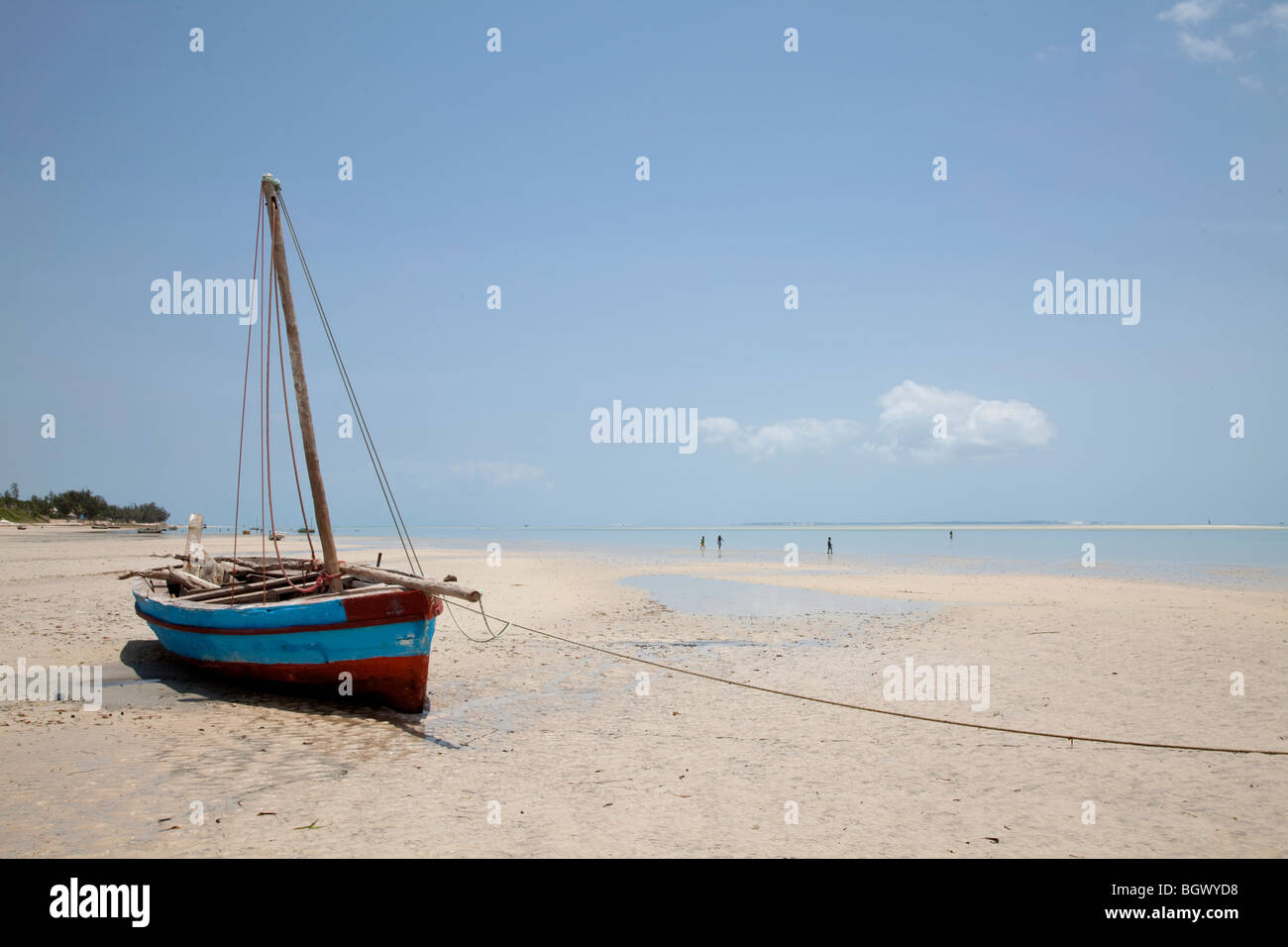 Spiaggia a Vilanculos, Mozambico, Africa Foto Stock