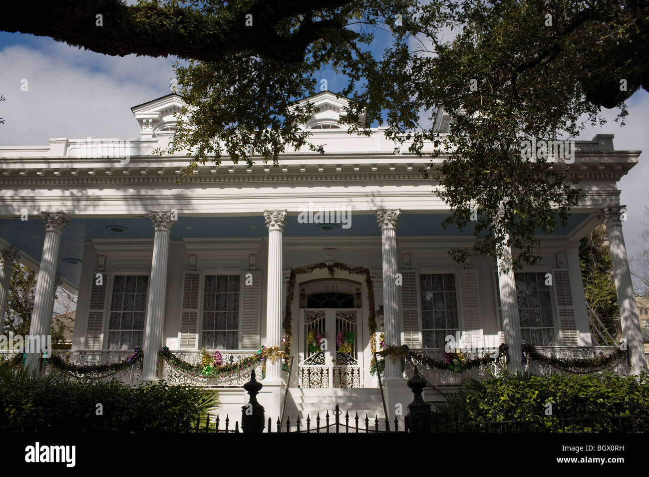 La Magnolia Mansion, Garden District, New Orleans, Louisiana Foto Stock