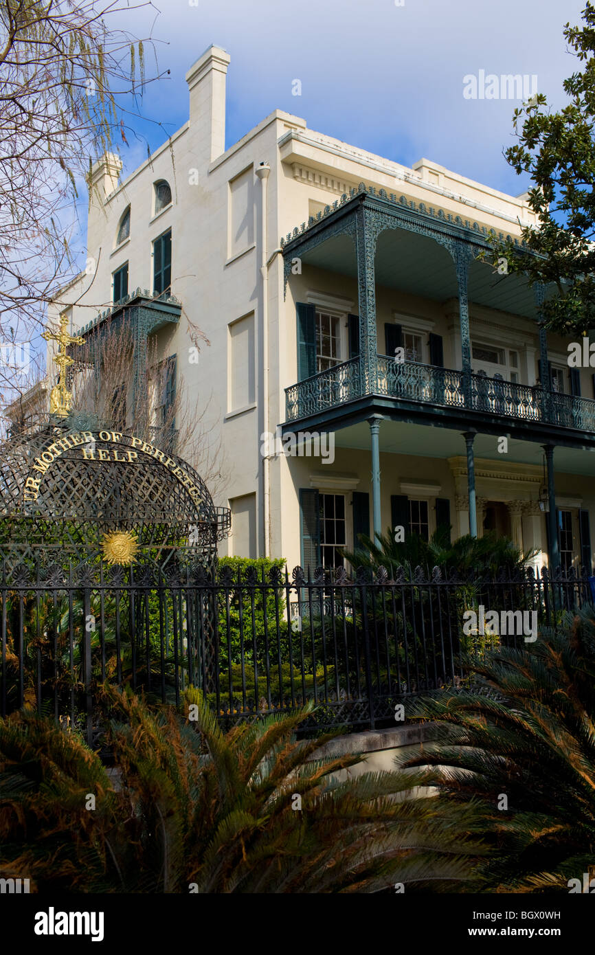 Mansion in Garden District, New Orleans, Louisiana Foto Stock