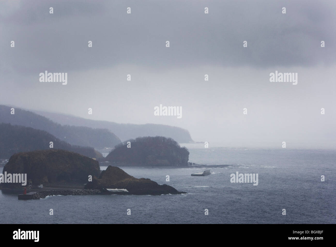 La penisola di Shiretoko, Hokkaido, Giappone Foto Stock