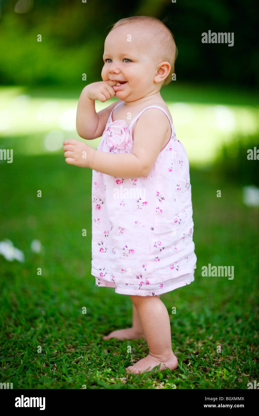 Estate Baby girl Foto Stock