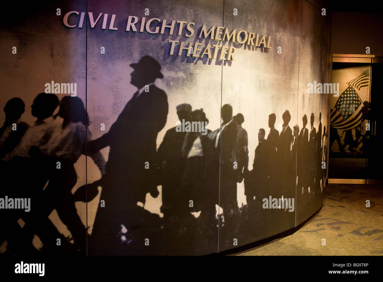 All'interno dei diritti civili Memorial Centre, Montgomery, Alabama Foto Stock