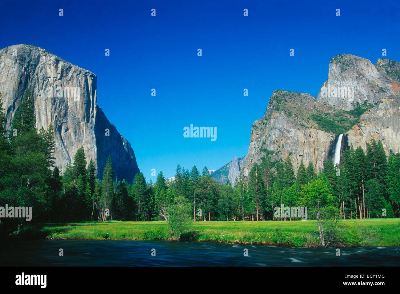 Il parco nazionale di Yosemite Valley, il Parco Nazionale Yosemite in California Foto Stock