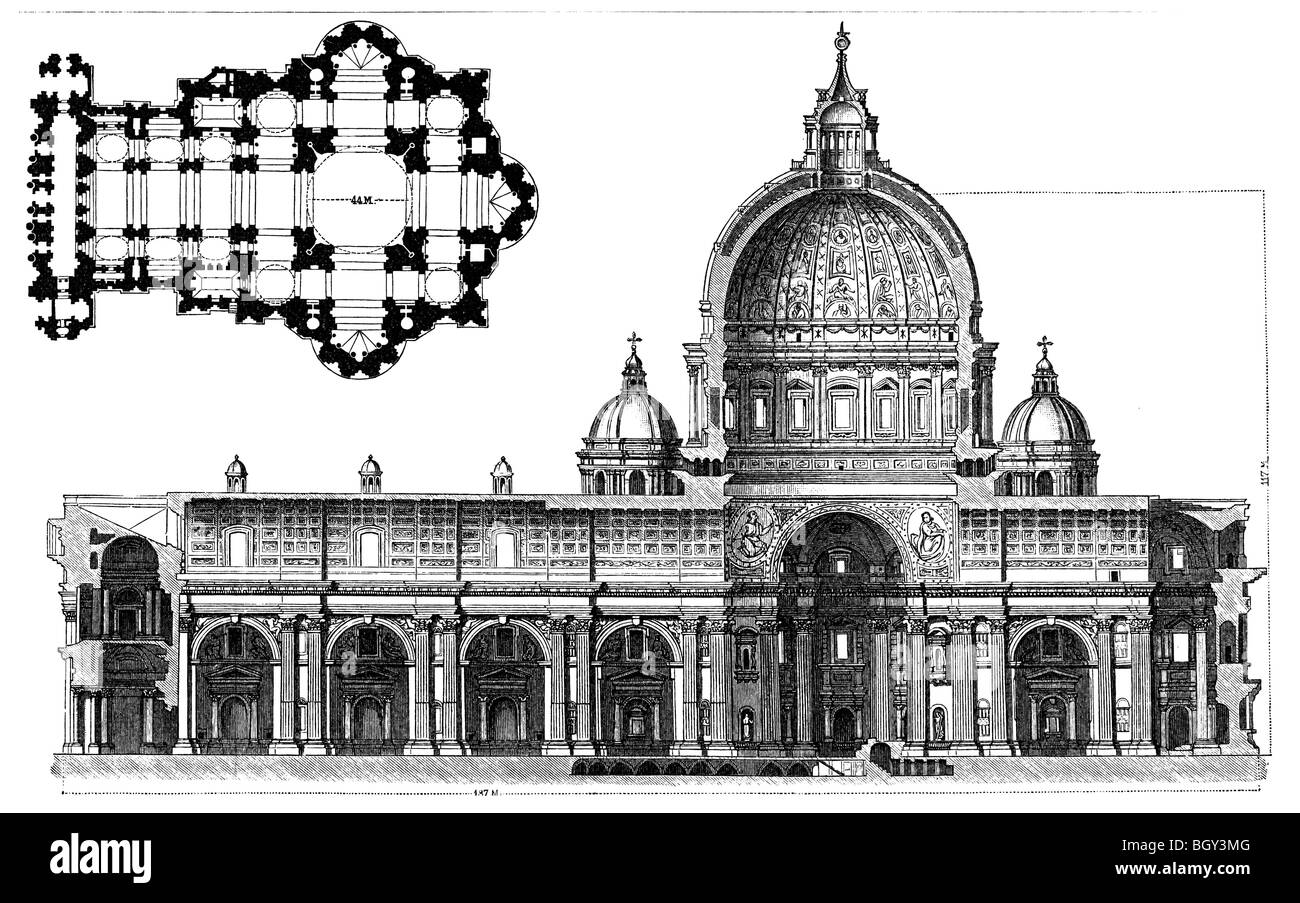Basilica di San Pietro in Roma, Rinascimento Foto Stock