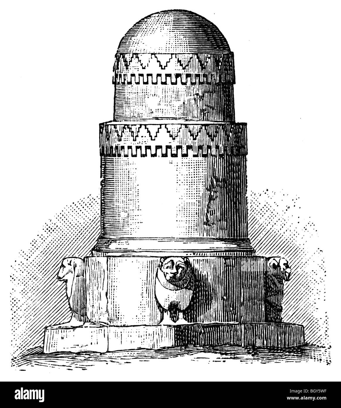 Tomba monumento di Amrit Foto Stock