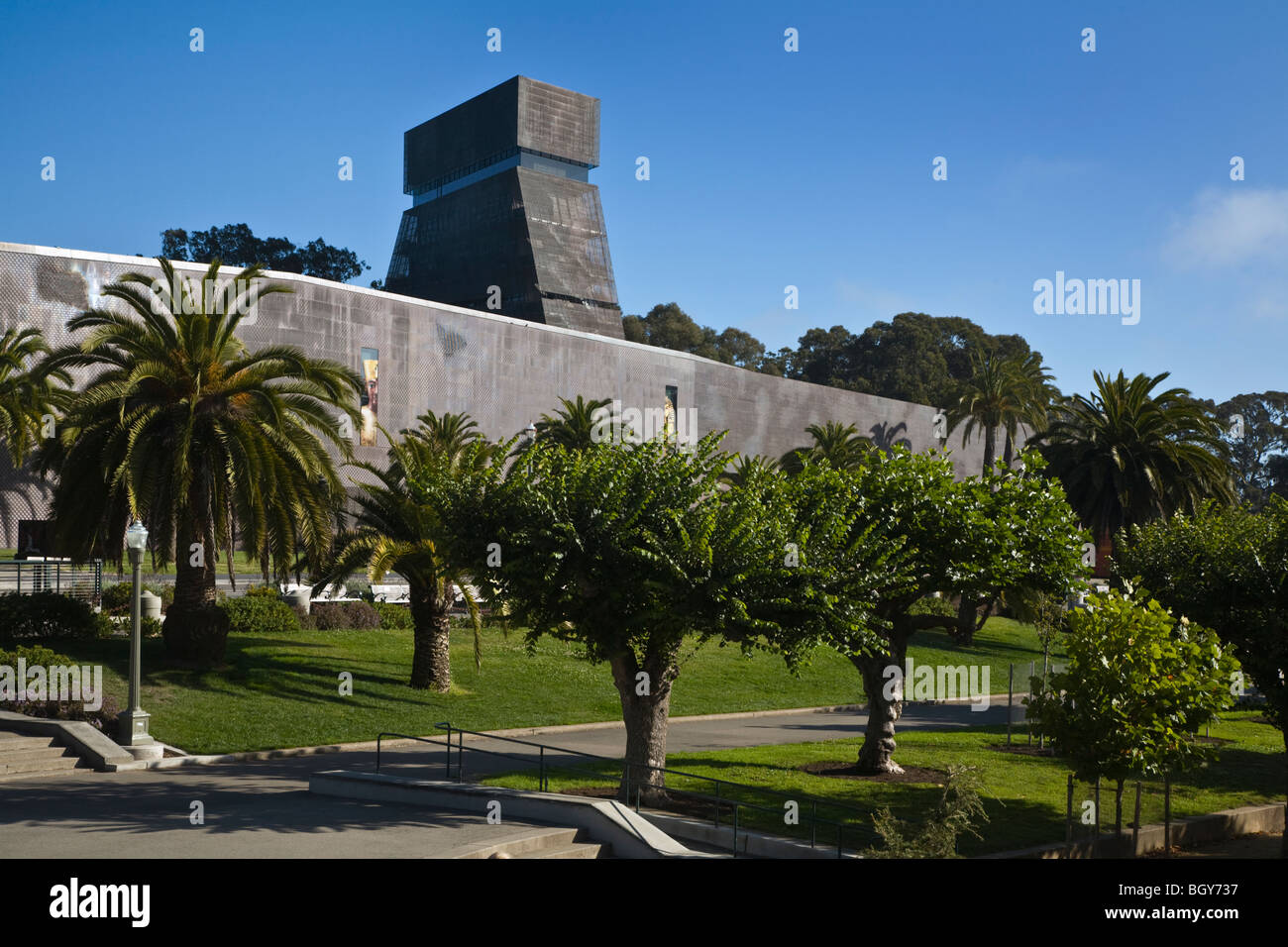 Il Museo de Young in Golden Gate Park progettato da Herzog e De Meuron - SAN FRANCISCO, CALIFORNIA Foto Stock