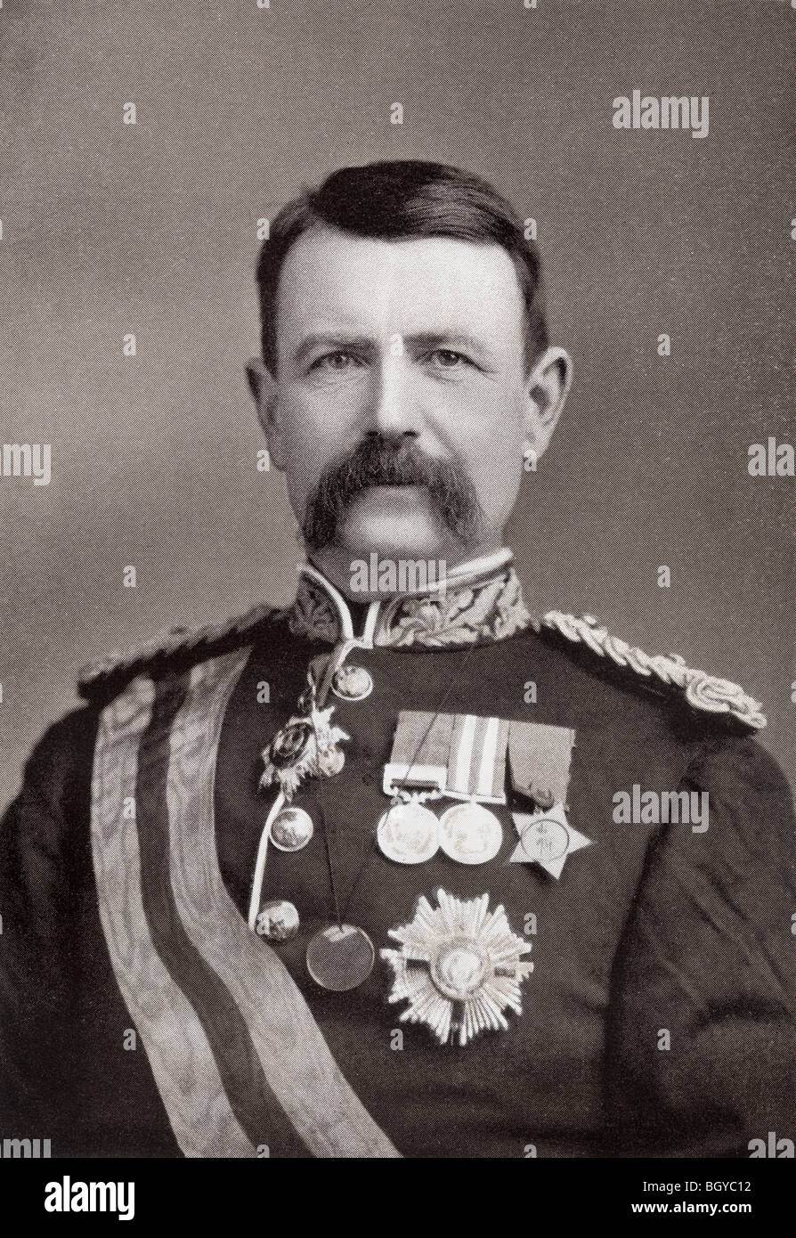 Il generale Sir Charles Warren, 1840 al 1927.Officer in British Royal Engineers e più tardi il Commissario della London Metropolitan Police Foto Stock