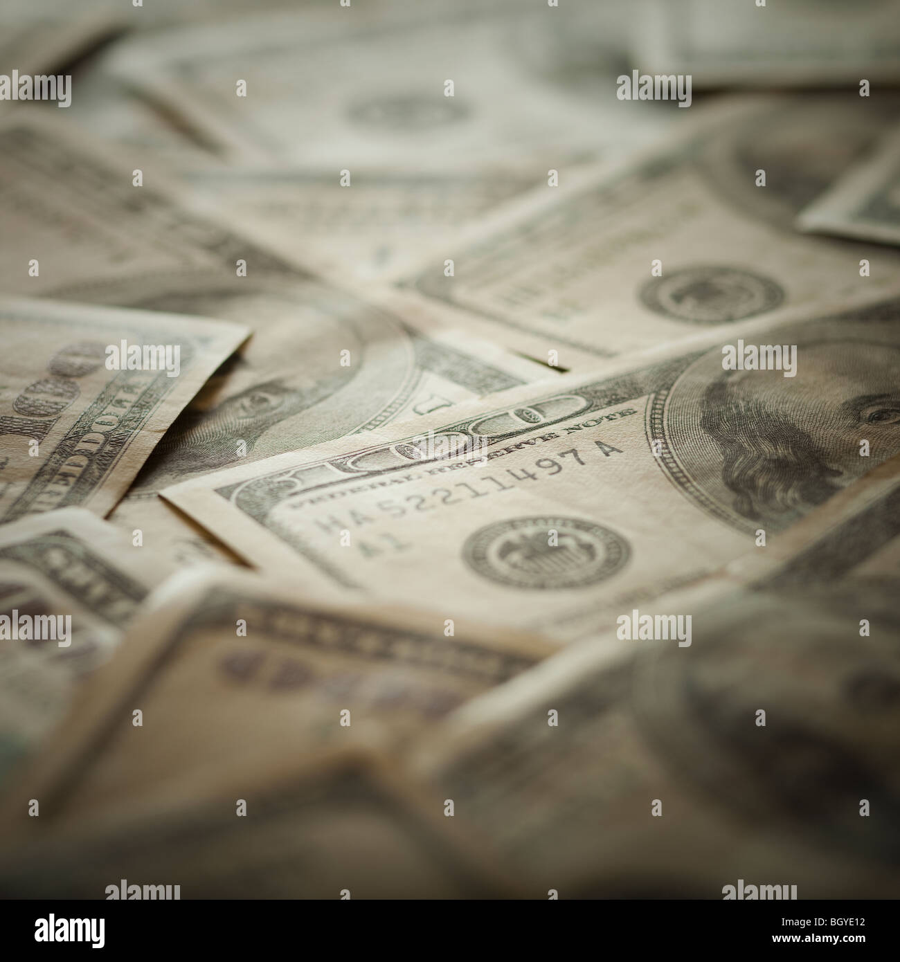 100 le fatture del dollaro Foto Stock