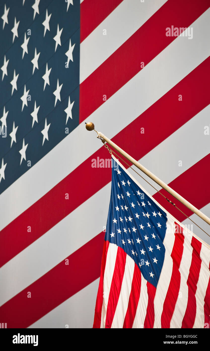 Bandiera americana Foto Stock