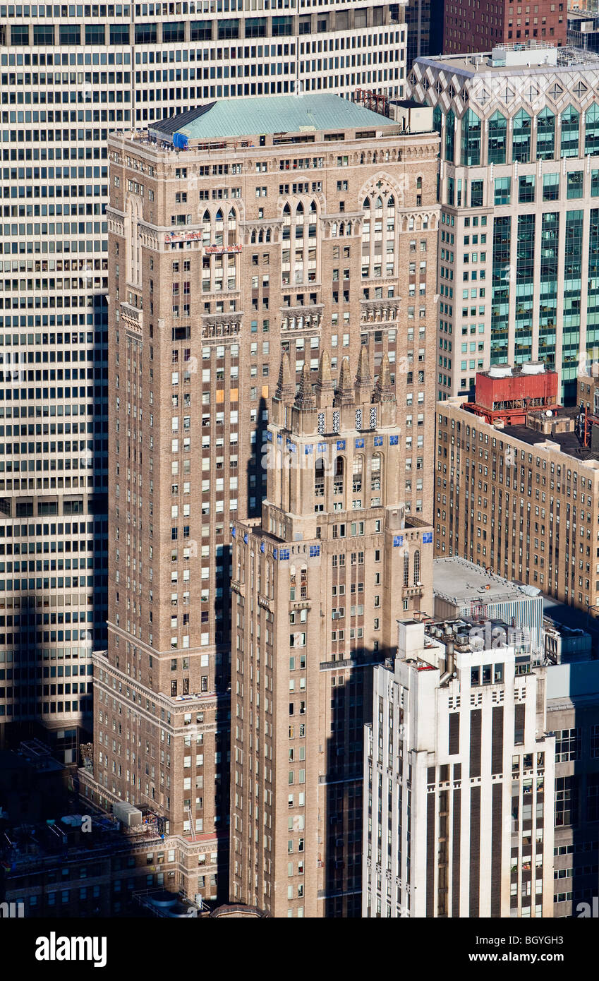 Vista aerea di Manhattan Foto Stock