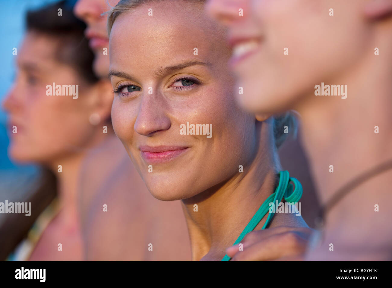 Un gruppo di giovani Foto Stock