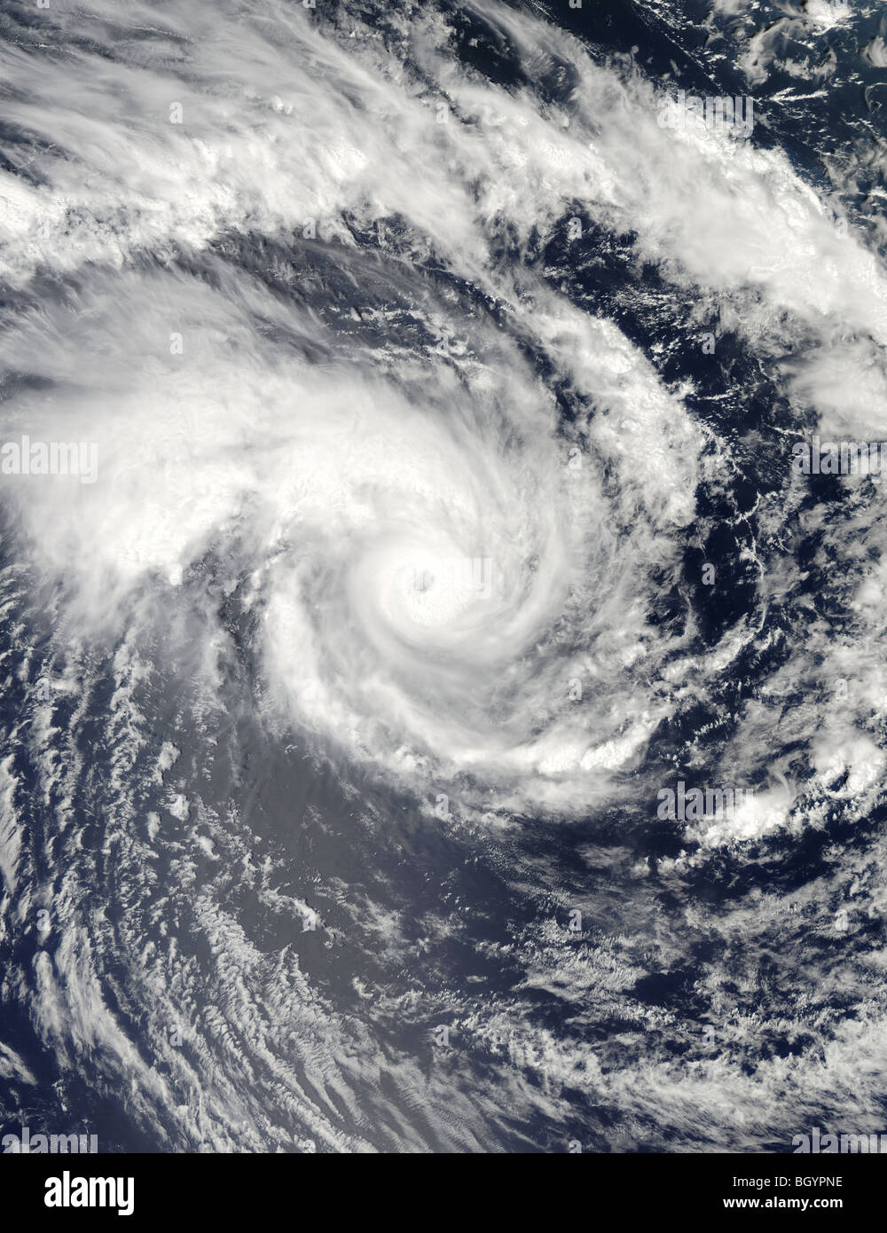 Ciclone tropicale Edzani, Immagine cortesia della NASA Foto Stock