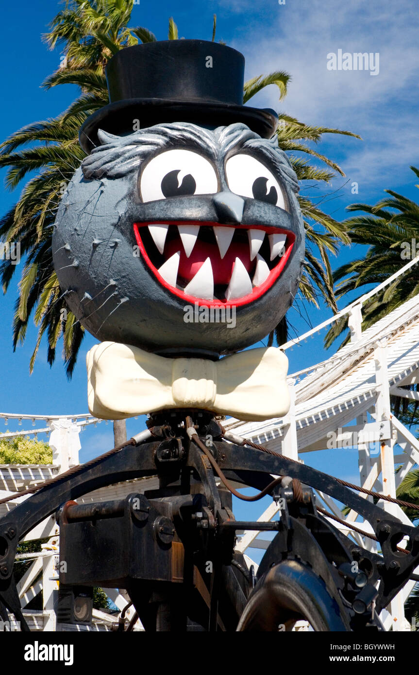 Signor ragno al Luna Park parco divertimenti, St Kilda, Melbourne, Australia Foto Stock