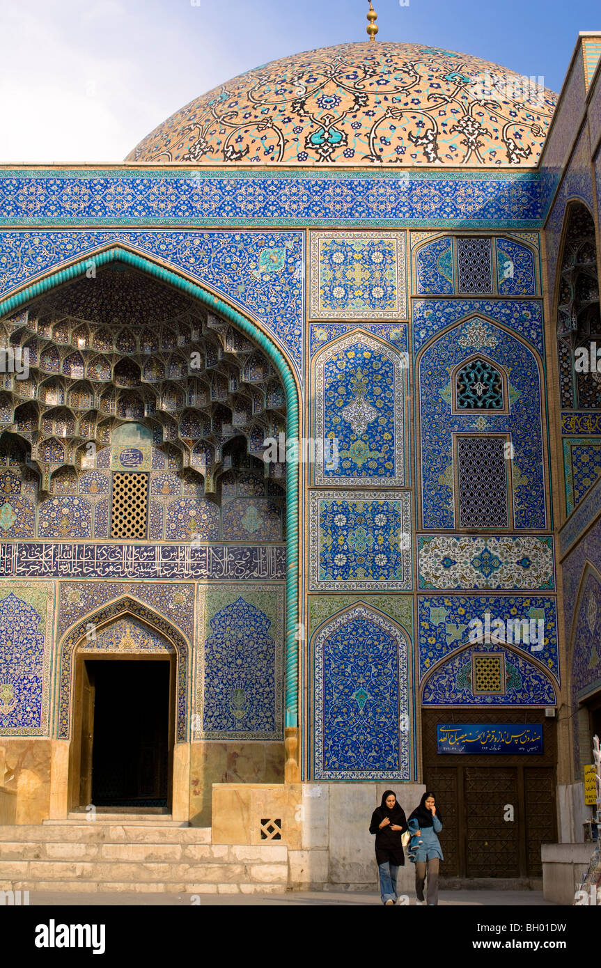 IRAN Esfehan Sheikh-Lotf-Allah moschea Foto Stock