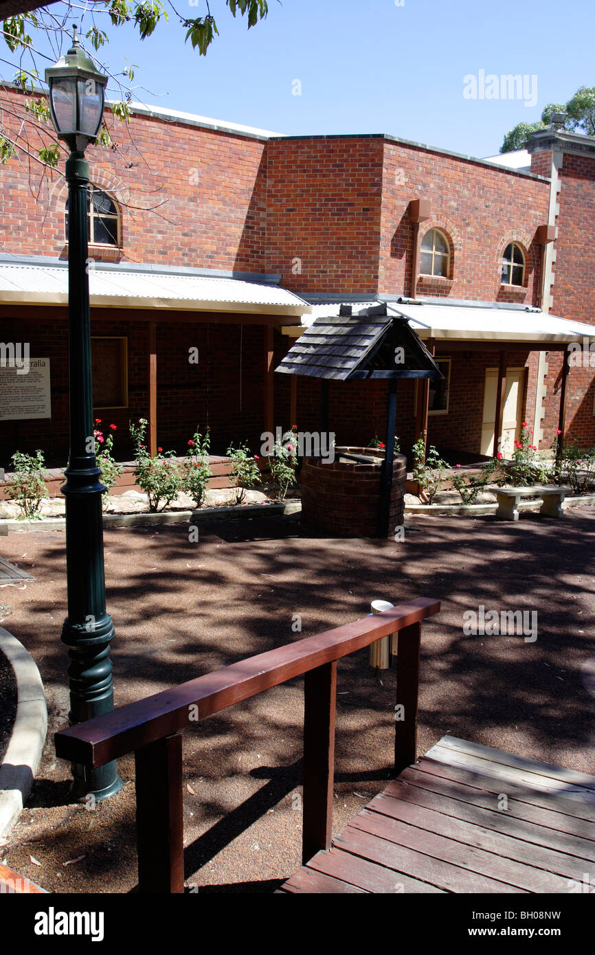 Il vecchio West edificio in stile villaggio di pionieri in Australia Occidentale Foto Stock