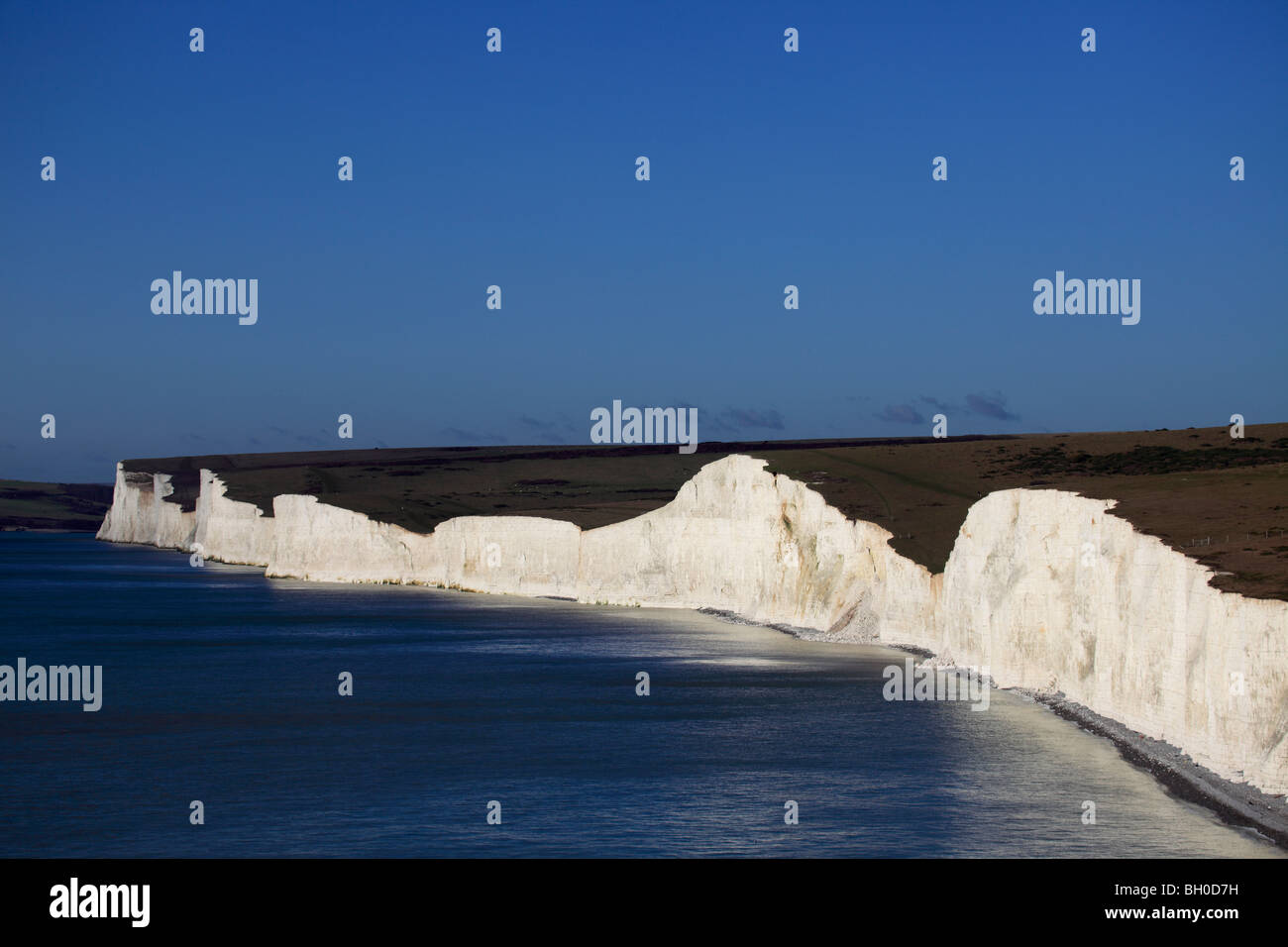 Sette 7 Suore Bianche Scogliere di gesso Sussex Coast Canale Inglese England Regno Unito Foto Stock